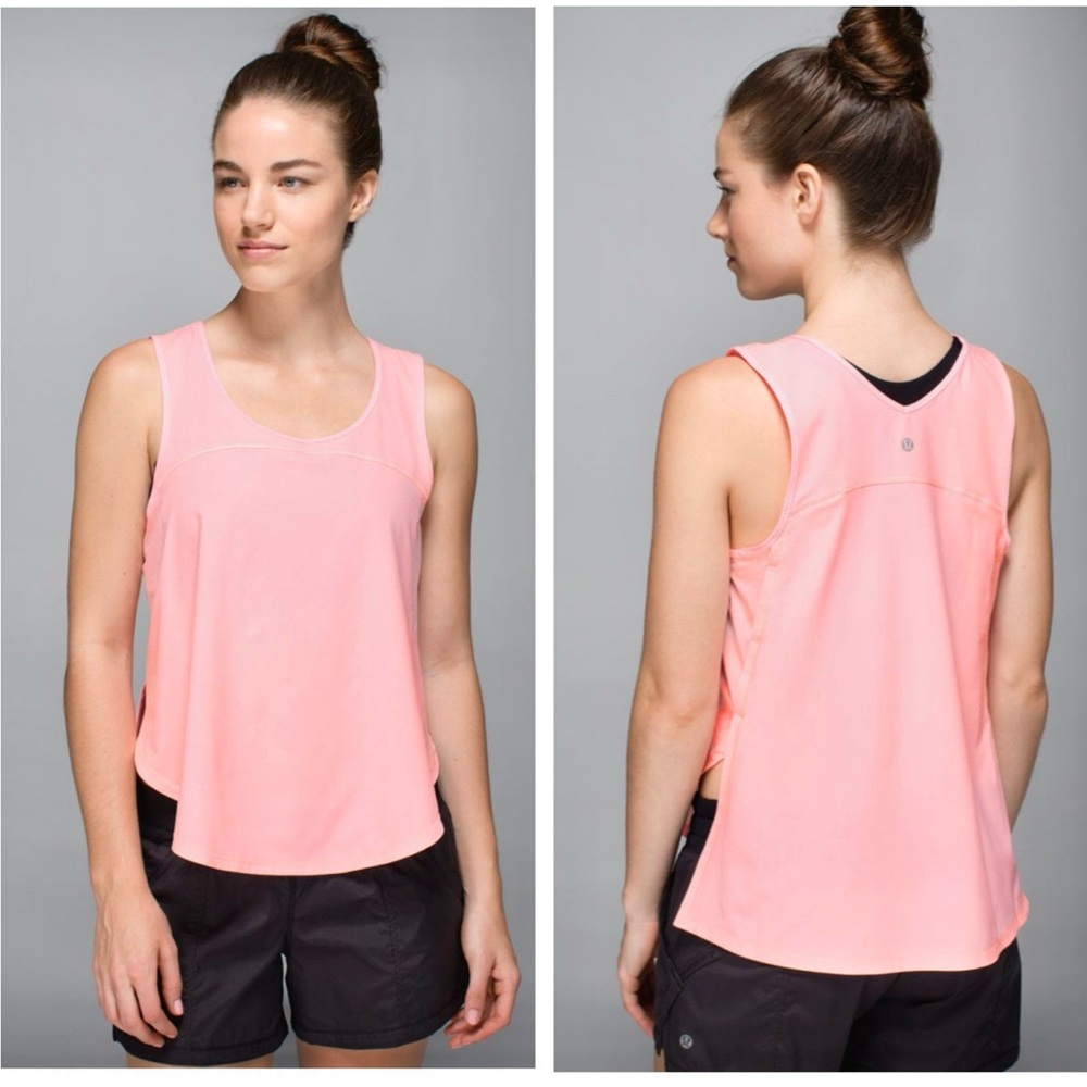 Lululemon Run: Split Singlet Hi Low Side Split Ta… - image 1